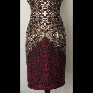 Gorgeous Form fitting Animal Print Dress